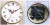 European-Style Clock Head Hour 110mm Embedded Resin Iron Craft Clock Accessories