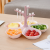 B09-2105 Nordic Modern Minimalist Fork Fruit Plate Home Living Room Creative Pattern Grid Snack Dish