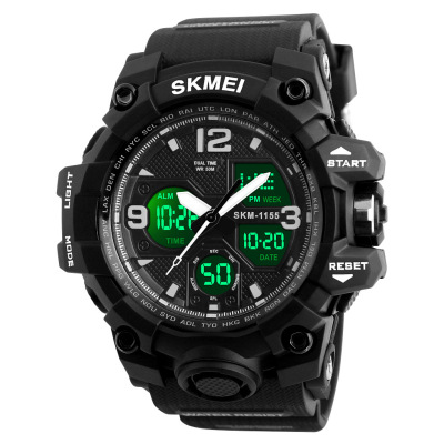 Skmei Skmei Men's Waterproof Electronic Watch Multi-Functional Double-Display Shockproof Outdoor Sports High-End Watch
