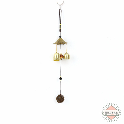 Simple European Metal Wind Chime Retro Furnishings Wall Hanging Decoration Alloy Bell Gift Pendant Crafts