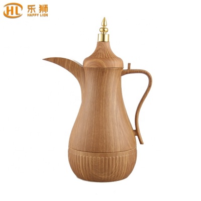 2021 New Arrivals Thermos Arabic Wood Grain Flasks For Coffe