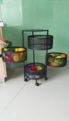 Kitchen Rotating Shelf 360 Degree Baskets Fruit Vegetable St