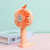 2021 Internet Celebrity Same Korean Style Male and Female Handheld Mobile Phone Holder Mini Fan Summer USB Rechargeable Fan