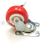 Red Universal Caster with Brake Red Industrial Tire Red Belt Pulley Flatbed Trolley Caster Home Furniture Universal Wheel