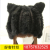Hat Autumn and Winter Warm Women's Korean-Style Knitted Earmuffs Hat Hand-Woven Cute Bear Cat Ears Rabbit Fur