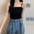 2021new Short Summer Outerwear Small Sling Inner Match Sleeveless Ice Silk Base Sweater Vest Women's Top