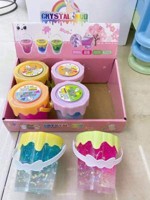 Crystal Mud Toy Mud Decompression Mud Vent Mud Pinch Mud Fake Water Puff Mud Dripping Bucket Pearl Gold Powder Mud