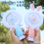 Factory Direct Sales Cartoon Handheld Fan Belt Light Portable Fan Can Stand Desktop Fan