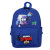 First Grade Student Schoolbag Cartoon Printed Canvas Backpack Kindergarten Baby's Backpack Boys Accessory Bag Wholesale