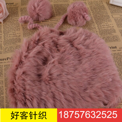 Dual-Use Women's Korean-Style Wool Keep Warm Fashion Korean-Style Fur Ball Scarf New Winter Fur Rex Rabbit Fur Scarf