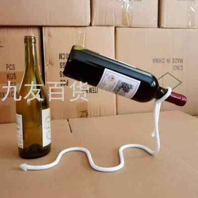 Magic Suspension Wine Rack Gravity Iron Chain Silver Rope Snake-Shaped Home Wine Rack Decoration Factory