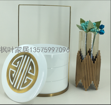 Modern New Chinese Style Pastoral Model Room Home Decoration Living Room and Hotel Bedroom Creative Home Decoration Cabas Box