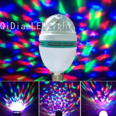 Led Colorful Rotating Crystal Magic Ball Dancing KTV Bar Bulb