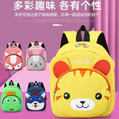 Kindergarten Backpack 2021 New Cartoon Cute Schoolbag for Children Animal Backpack School Bag Kitten Baby's Backpack