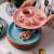 Factory Wholesale Household Creative Color Dumpling Plate with Vinegar Dish Restaurant Snack Chips Ceramic Plate Foreign Trade Cross-Border