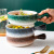 2021 New Nordic Ceramics Instant Noodle Bowl New Student Creativity Baking Breakfast Bowl Home Salad Bowl Foreign Trade