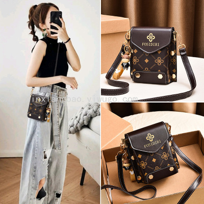 Mobile Phone Bag for WomenCrossbody Bag New Stylish Good Texture Shoulder Bag Simple Western Style Mini Bag for Delivery