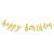 Birthday Party Rose Gold Banner Latte Art Scene Layout Golden Glitter Letter Hanging Flag