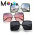 2021 New Large Rim Sunglasses 2175 European and American Personalized Sunglasses Women's Fashionable Square Cross-Border Sunglasses Wholesale