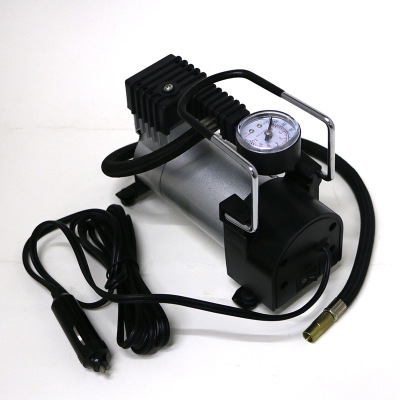 Vehicle Air Pump Car Tire Air Pump Tire Pressure Gauge 12V Metal Electric Emergency Tool Portable