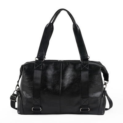 Popular Manufacturers Large Capacity Pu Men's Handbag Short-Distance Travel Business Travel Bag Leisure Crossbody Leather Travel Bag