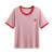 Large Size Ice Silk Embroidered Strawberry T-shirt Spring and Summer Women's Ins2021 New Plump Girls Slimming Youthful-Looking Knitwear 2769