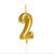 Factory Wholesale 0 to 9 Golden Digital Candle Creative Multi-Color Golden Birthday Digital Candle PVC Boxed Digital