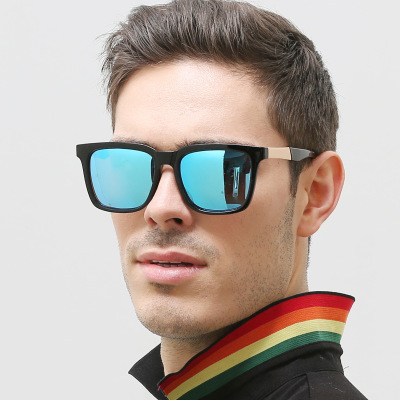 2021 New Cross-Border Fashion Polarized Sunglasses Men's Driving UV Protection Driving Glasses Large Rim Sunglasses Wholesale