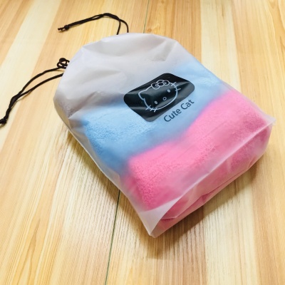 high quality various colors pe pvc non woven drawstring bag 