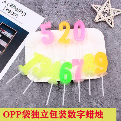 Birthday Party Supplies Birthday Cake Decoration Birthday Candle Children's Birthday Cake Digital Candle Special Offer