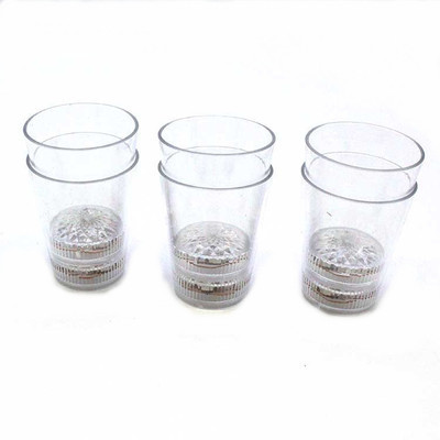 Button Luminous Cup Spirits Shining Cup Drink Creative Wine Glass Gift Bar Festival Night Show