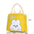 Cartoon Bento Bag Portable Portable Heat  Cold Insulation Lunch Box Bag Fashion Simple with Rice Creative Lunch Box Bag