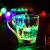 Stall Glowing Luminous Cup Acrylic Induction Water Cup KTV Flash Wine Glass Handle Diamond Surface Party Gift