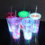 Cup with Straw Luminous Cup Cup with Straw Detachable Bottom Cup with Straw Plastic Factory Direct Sales Double-Layer Cup with Straw Cup with Straw Luminous