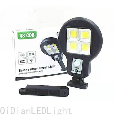 New LED Outdoor Solar Sensor Wall Lamp Smart with Remote Control