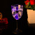 [Factory Direct Sales] Cocktail Red Wine Light-Emitting Glass PS High-Legged Luminous Cup Flash Cup Red Wine Luminous Cup