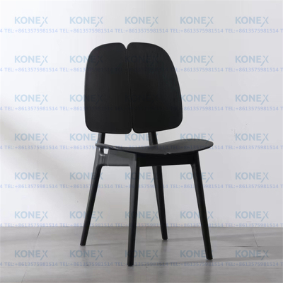 Chair Modern Minimalist Thickened Restaurant Plastic Dining Chair Desk Computer Chair Backrest Negotiation Leisure Chair