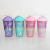 Ice Cup Internet Celebrity Unicorn Crushed Ice Cup Ice Cup Double Wall Cooling Plastic Cup Female Students with Cute TikTok Straw Cup