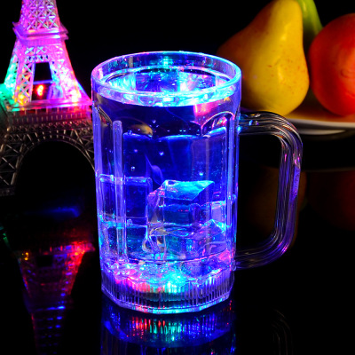 Led Creative Colorful Luminous Induction Water Cup Bar Only Luminous Cup Straight Body Beer Steins Birthday Gift