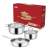 SOURCE Manufacturer Stainless Steel Pot Set Thickened Kitchen Pot Three-Piece Set Creative Gift Stainless Steel Pot