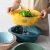 Creative Double-Layer Drain Basket Washing Basin Living Room Fruit Plate Household Kitchen Multi-Functional Plastic Vegetable Basket Washing Vegetable Basket