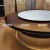 Club Light Luxury Electric Dining Table Private Villa Solid Wood Electric Table Marble Electric Turntable round Table