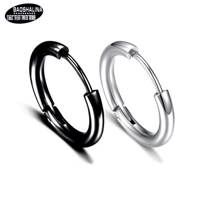 Titanium Steel Earrings Stainless Steel Ear Ring Hipster Accessories Versatile Personality N Earrings