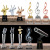 Crystal Trophy Customized Music Singing Competition Trophy Note Microphone Good Sound Golden Microphone Trophy Customized