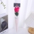 Factory Wholesale Teacher's Day Gift Band Card Transparent Single Rose Soap Flower Artificial Flower for Teachers