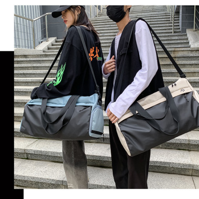 Sports Gym Bag Large Capacity Casual Travel Sling Bag Crossbody Handbag Dry Wet Separation Yoga Bag Custom Logo