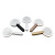 Amazon Custom round Mini Makeup Mirror Portable Led Make-up Mirror Handle USB Rechargeable Makeup Mirror with Light