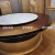 Hotel Solid Wood Electric Table High-End Club Light Luxury Electric Turntable Dining Table Box Solid Wood Round Table