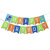 Baby Full-Year Hundred Days Dinosaur Party Decoration Birthday Pulling Banner Happy Birthday Letter Bunting Banner