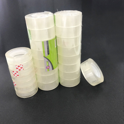 Over Transparent Non-Marking Student Stationery Small Tape 18mm * 25 M Stationery Adhesive Tape Multi-Purpose Tape 8 Rolls Per Tube